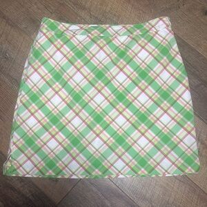 EP Pro Plaid Golf Skort Size 10 Preppy Country Club Pink Green